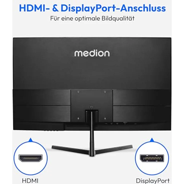 MEDION P52424 (MD 20152) 60,5 cm (24 Zoll) Full HD Widescreen Monitor (FHD, HDR10, HDMI, Displayport, VGA) schwarz – Bild 3