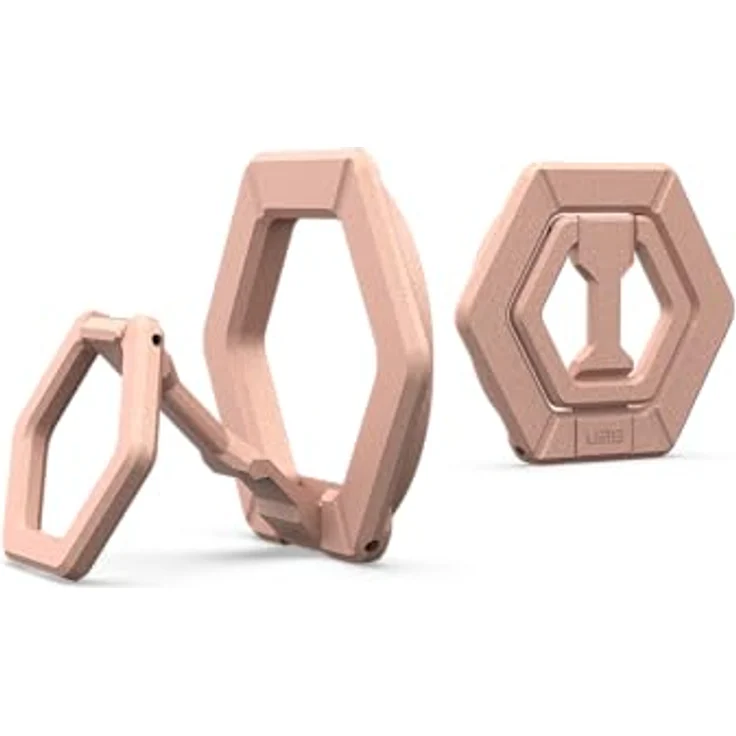URBAN ARMOR GEAR Magnetring / Halterung mit 360 Grad Drehfunktion, Ständer für Hoch- und Querformat, starke Magneten, rose – Bild 1
