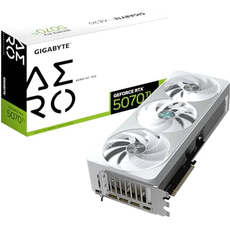 Gigabyte GeForce RTX 5070 Ti AERO OC 16G Grafikkarte - 16GB GDDR7, WINDFORCE Kühlsystem, RGB Beleuchtung – Bild 1