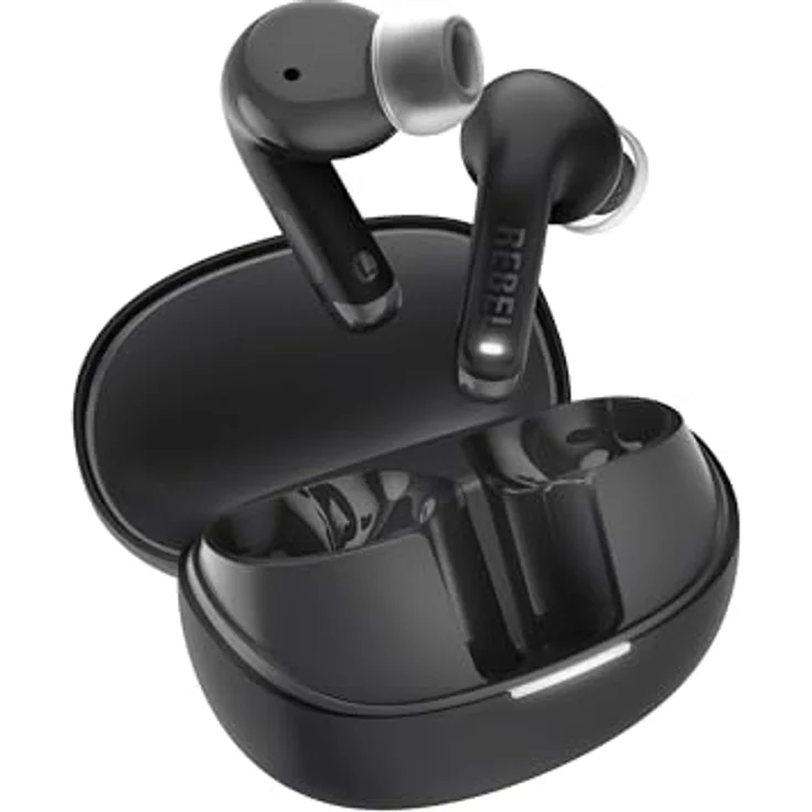 Fresh 'n Rebel Twins Fuse 2, Wireless In-Ear Kopfhörer mit Noise Cancelling, 36h Akku, Bluetooth 6.0, 2 Mikrofone, spritzwassergeschützt (Storm Grey) – Bild 1