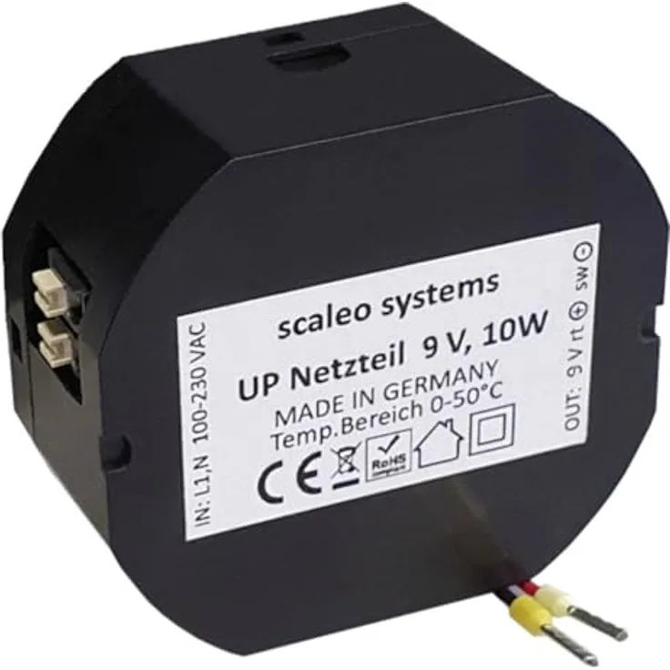 Scaleo systems AC/DC-Einbaunetzteil 10W 9 V/DC 1St. mit Art.-Nr. VV-210134-0