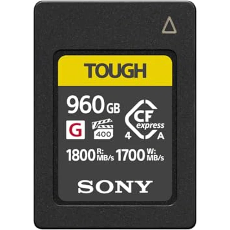 Sony Tough CFexpress Karte Typ A G, 960 GB, 1800 MB/S Lesegeschwindigkeit, 1700 MB/S Schreibgeschwindigkeit, hohe Zuverlässigkeit für Videoaufnahmen – Bild 2