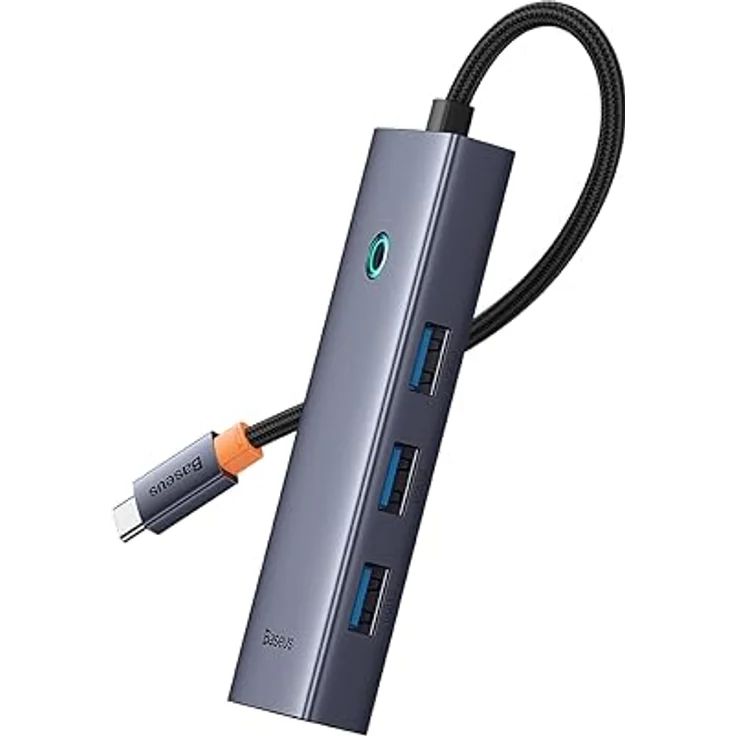 Baseus Hub 5w1 UltraJoy 5-Port (1 x HDMI4K @ 30 Hz + 4 x USB 3.0) Grau – Bild 2