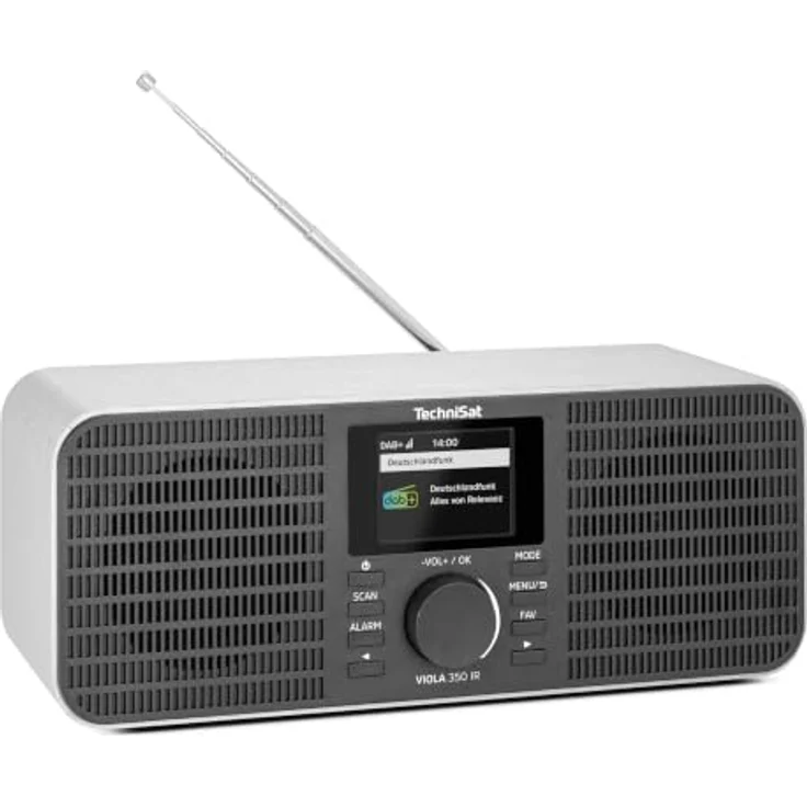 TechniSat VIOLA 350 IR – 16 Watt Stereo Internetradio mit DAB+, UKW, Bluetooth 5.3, AUX in, Silber – Bild 1
