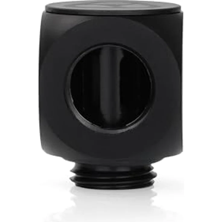 Thermal Grizzly DeltaMate Rotary 90° G1/4 Zoll Fitting, mattschwarz, CNC Messing, hohe Flowrate, sicherer Drehmechanismus, Premium Made in Europe – Bild 2