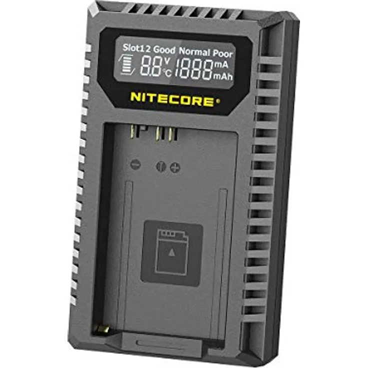 Nitecore UCN5 - Ladegerät für Canon Akku LP-E17, Quick Charge, schwarz