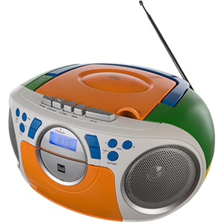 Dual P 70 Tragbares Radio mit UKW (FM), MW, CD-Player gelb – Bild 3