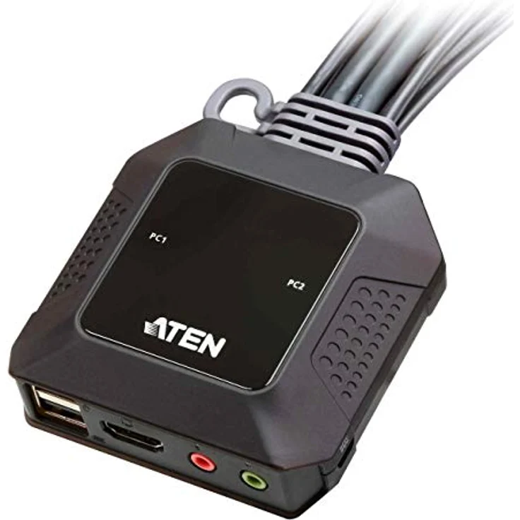 Aten CS22H 2-Port USB 4K HDMI Cable KVM Switch with Remote Port Selector – Bild 5
