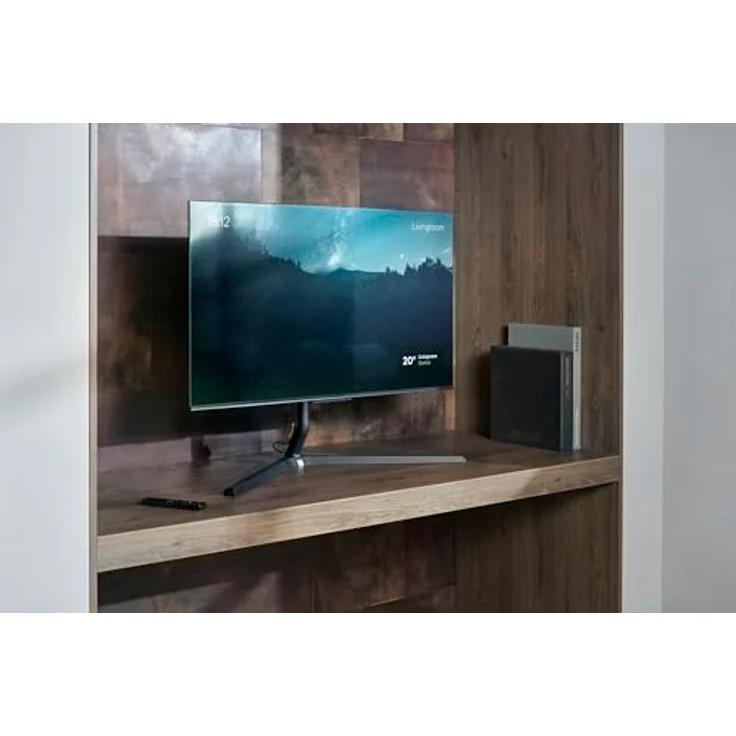 One for All Design Tisch-TV-Ständer, höhenverstellbar und 180° schwenkbar für 32"-70" TVs, Schwarz – Bild 6