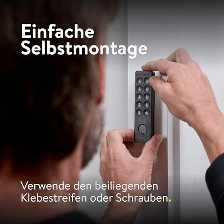 NUKI Nuki Keypad 2 NFC (2026) - Türzugang mit Apple Home Key, Fingerprint und 6-stelligem Zahlencode, IP54-zertifiziert, Bluetooth, Smart Home Zubehör für Matter-fähige Nuki Smart Locks – Bild 3