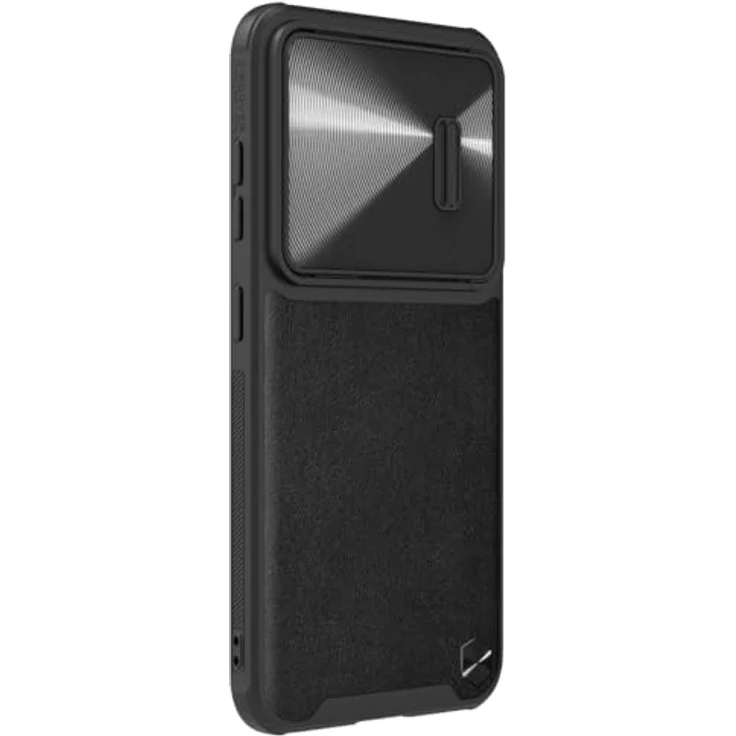 Nillkin Leather CamShield Samsung Galaxy S23 Plus Hülle, Schwarz, mit Kamera Slider und Sturzschutz – Bild 4