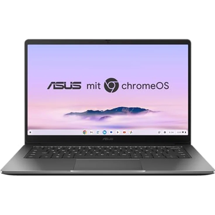 ASUS Chromebook Plus CX14 CX1405CTA, 14" FHD IPS Display, Intel Core 3-N355, 8GB RAM, 128GB eMMC, ChromeOS, QWERTZ, Rock Grey – Bild 1