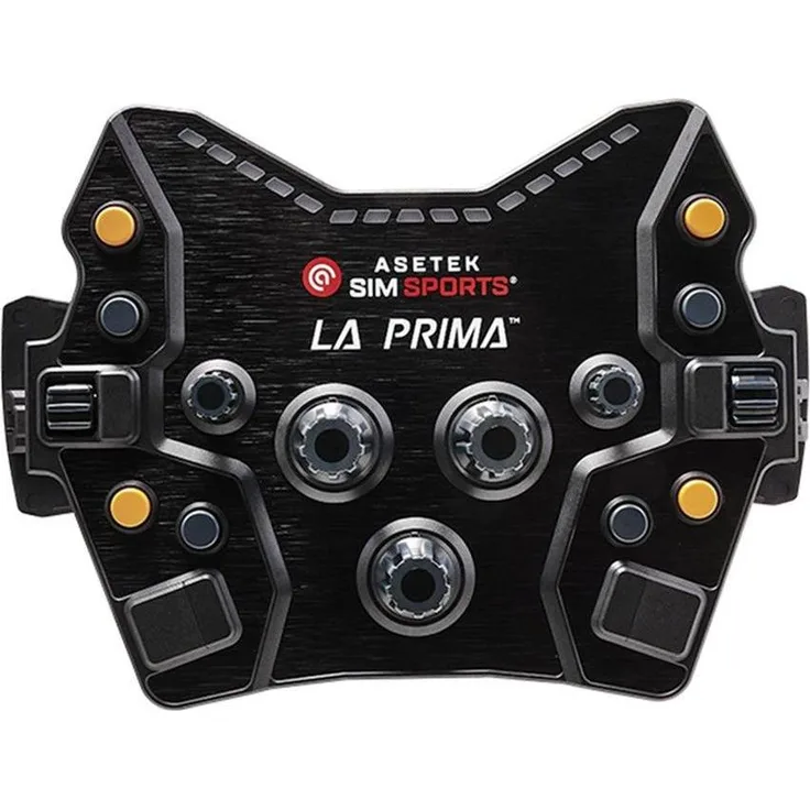 Asetek SimSports La Prima GT Button Box, Gaming Controller mit 17 Bedienelementen, Schwarz