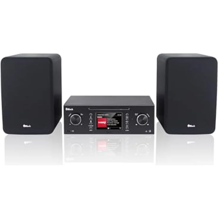 Block MHF-50 Kompaktanlage schwarz, Triple-Radio mit CD-Player, WLAN, Bluetooth, inkl. Lautsprecher und Systemfernbedienung – Bild 5