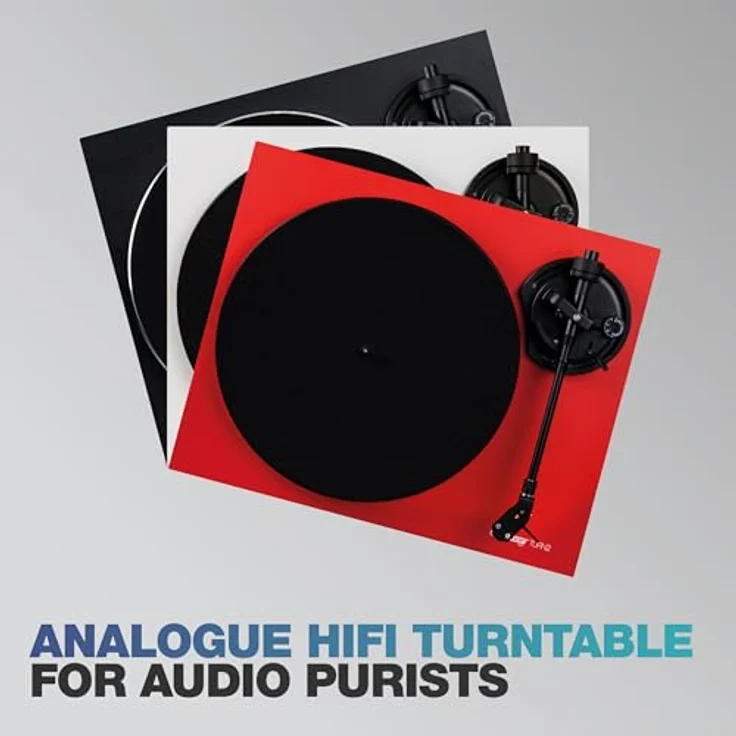 Reloop Turn 2-Wei Analoger HiFi Plattenspieler für Audio Puristen, Weiß – Bild 5