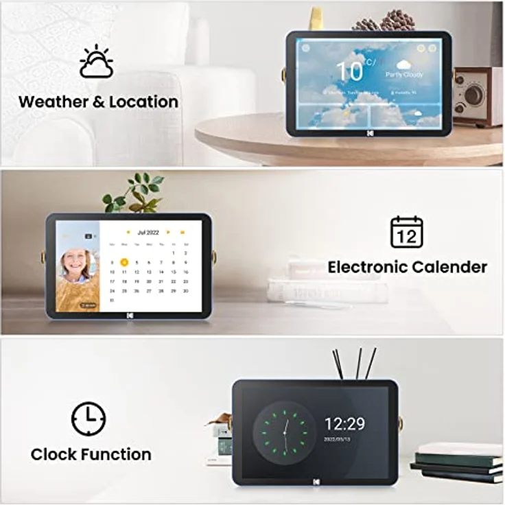 Kodak RWF-108V, Digitaler Bilderrahmen mit 10" Bildschirm, 1280 x 800 Pixel, WiFi, blau – Bild 9