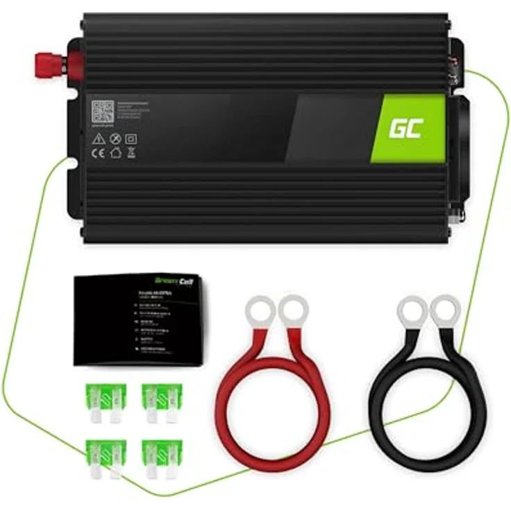 Green Cell PC-Netzteil, Wechselrichter 12 V - 1000 Watt, Schwarz – Bild 6