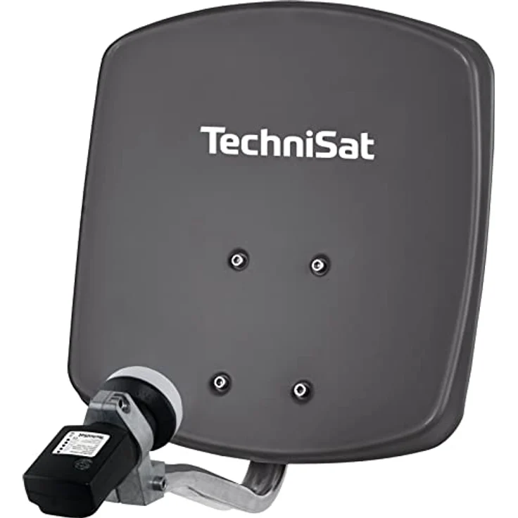 TechniSat DIGIDISH 33 – Satelliten-Schüssel für 1 Teilnehmer (33 cm kleine Sat Anlage - Komplettset mit Wandhalterung und Satfinder V/H-LNB) grau – Bild 5