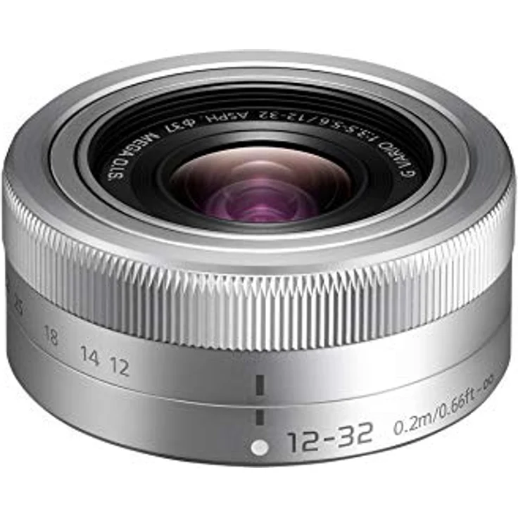 Panasonic Lumix H-FS12032E-S 12-32mm Objektiv für G-Serie Kamera (MEGA O.I.S Bildstabilisator, 2 asphärische Linsen) silber – Bild 2