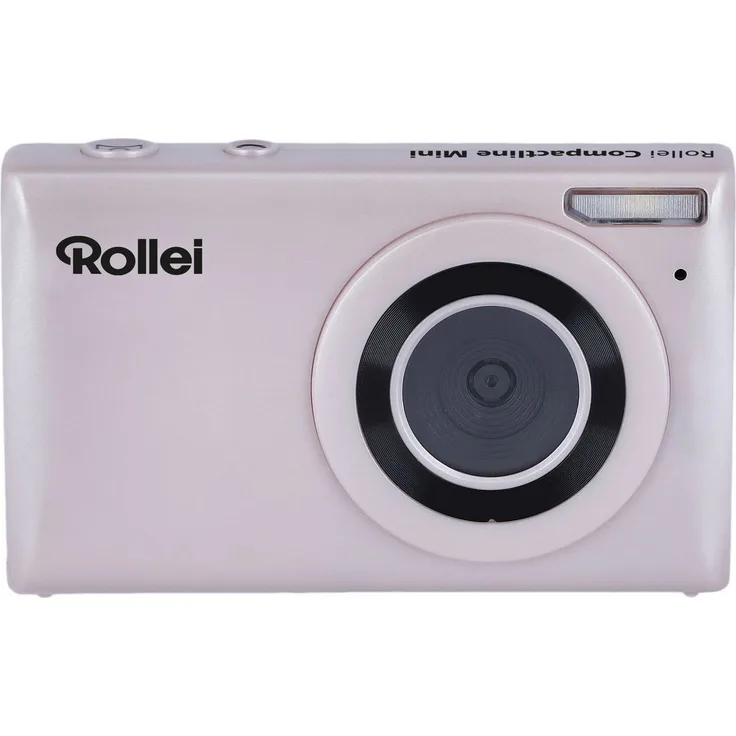 Rollei Compactline Mini Kompaktkamera (64 MP), pink, 4K Ultra HD, IPS-Display