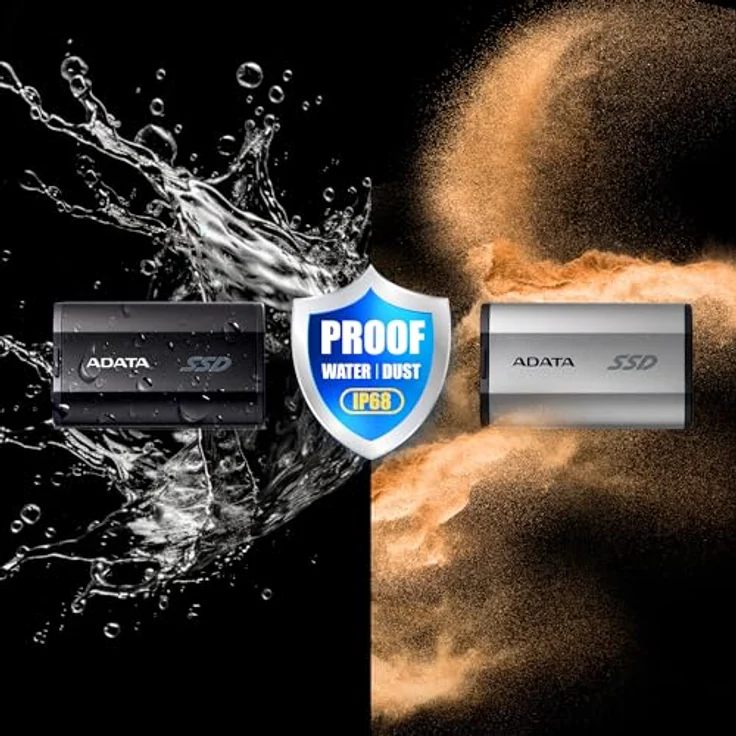 Adata 1000 GB SD810 External SSD (1000 GB), Externe SSD, Schwarz – Bild 5