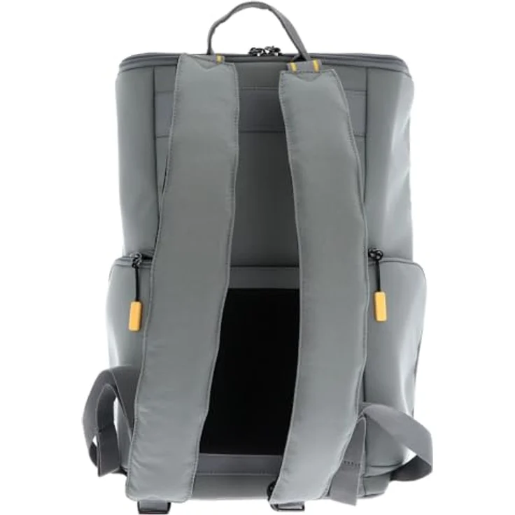 Mandarina Duck Smart Duck Backpack, Laptoprucksack mit Laptopfach, grau, wasserabweisendes Material, gepolsterte Träger, vielseitige Taschen – Bild 3