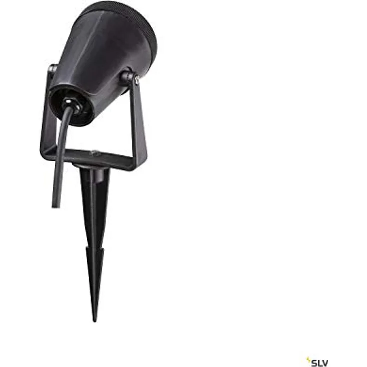 SLV Erdspiessleuchte SAMRINA SP single QPAR51 / Außenlampe für die Beleuchtung von Garten, Terrasse, Pflanzen, Wegen, Teich, LED Aussen-Leuchte, Außen-Strahler / GU10 IP65 7W schwarz, 1004757 – Bild 2