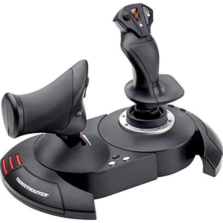 Thrustmaster T.Flight HOTAS X, Joystick mit abnehmbarem Schubhebel, 5-Achsen-Steuerung, 12 programmierbare Tasten, PC/USB-kompatibel – Bild 1