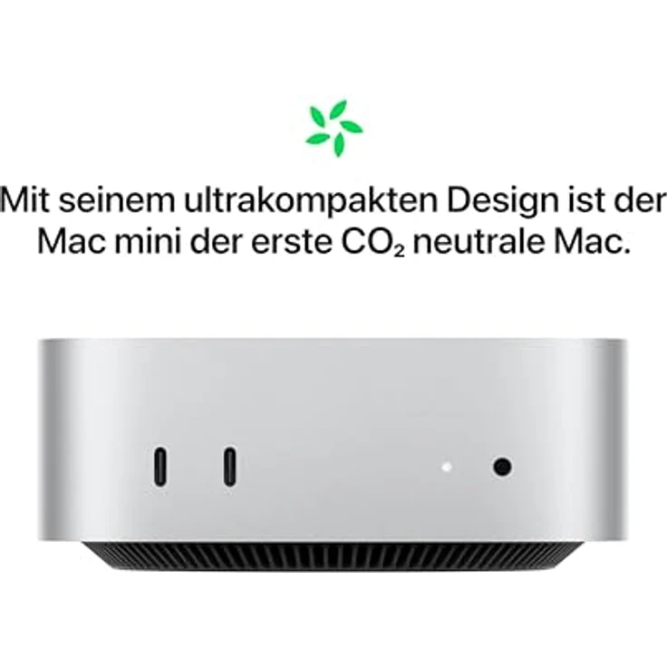 Apple Mac Mini (2024), Apple M4 MU9D3D/A 16 GB RAM, 256 SSD, macOS, Silber – Bild 5