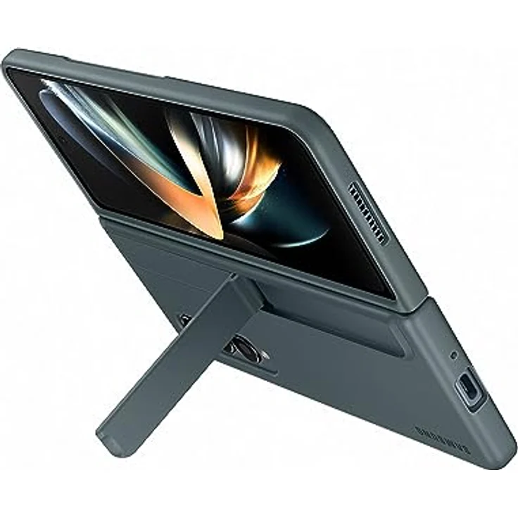 Samsung Standing Cover EF-OF93P für das Galaxy Z Fold4 | Smartphone Cover, Handy-Hülle inklusive S Pen und Ersatzspitzen, Schutz Case, stoßfest, Graygreen – Bild 4