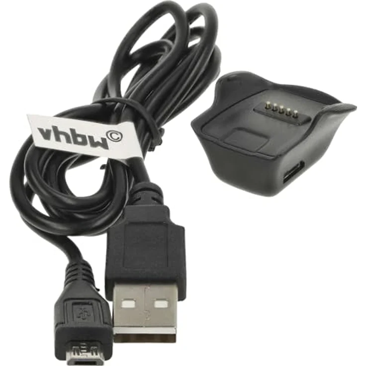 VHBW Ladestation mit Micro USB Kabel passend für Uhr Samsung Gear Fit Smart Watch SM-R350 – Bild 2