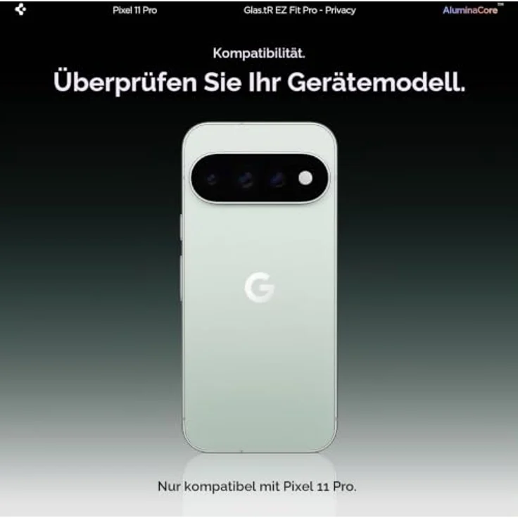 Spigen Glass tR EZ Fit Pro (Privacy) 2 Pack, Hartglas-Displayschutz mit 9H+ Kratzfestigkeit und einfacher EZ Fit-Installation für Google Pixel 11 Pro/10 Pro/9 Pro/9 – Bild 2