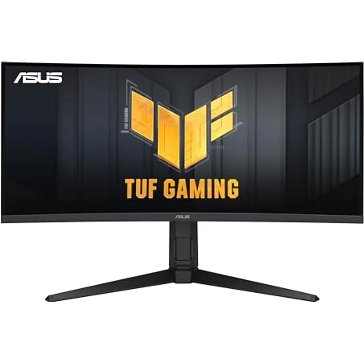 ASUS TUF Gaming VG34VQL3A - 34 Zoll UWQHD Curved Monitor - 180 Hz, 1ms GtG, FreeSync, AdaptiveSync, DisplayHDR 400 - VA Panel, 21:9, 3440x1440, DisplayPort, HDMI, USB-Hub, ergonomisch, Speaker, Schwarz – Bild 1