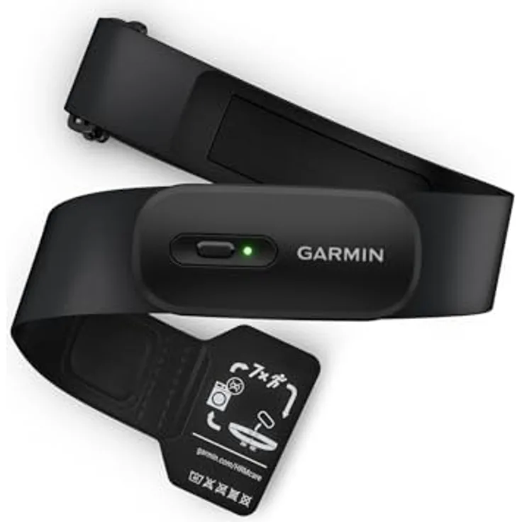 Garmin HRM200, Herzfrequenz-Brustgurt mit präziser Messung, M-XL, waschmaschinenfest, bis zu 1 Jahr Batterielaufzeit