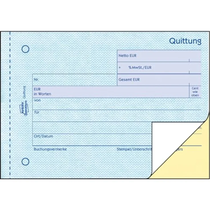 Avery Zweckform 1735 Quittungsblock A6 quer – Bild 5