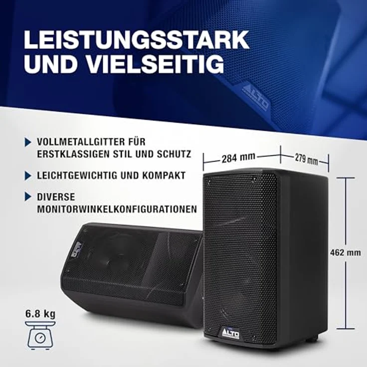 Alto Professional TX 410, Aktiver Standlautsprecher mit 350 W Class-D-Verstärker, Bluetooth und 10-Zoll Tieftöner – Bild 8