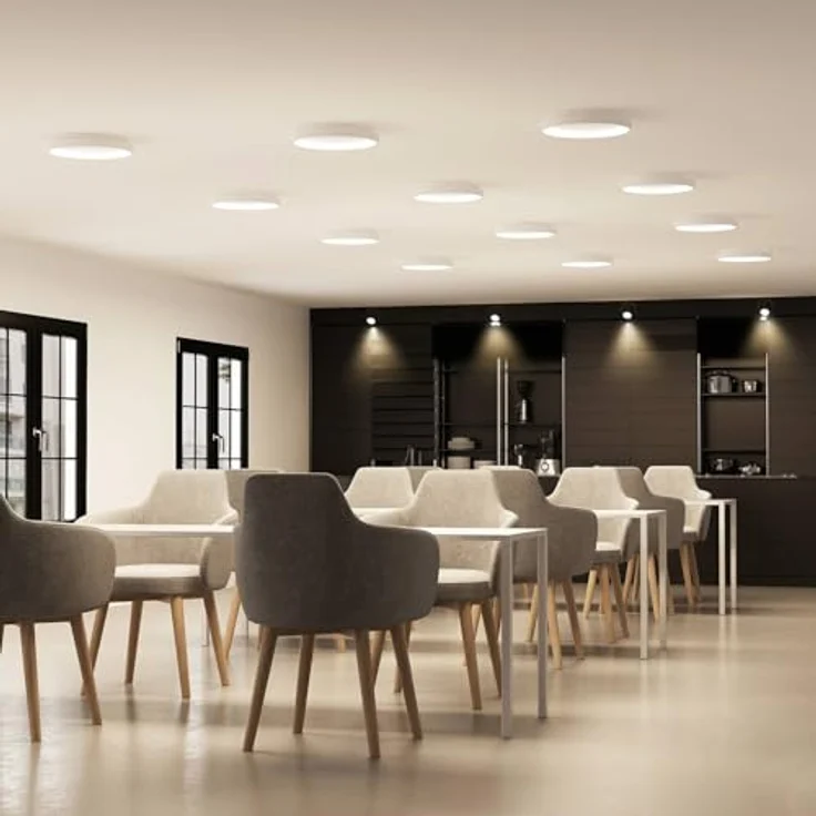 Arcchio LED Deckenleuchte 'Vivy' (Modern) in Weiß aus Metall (1 flammig) - Energiesparende LED-Deckenlampe für Wohnzimmer, Esszimmer, Schlafzimmer, Küche und Flur – Bild 3