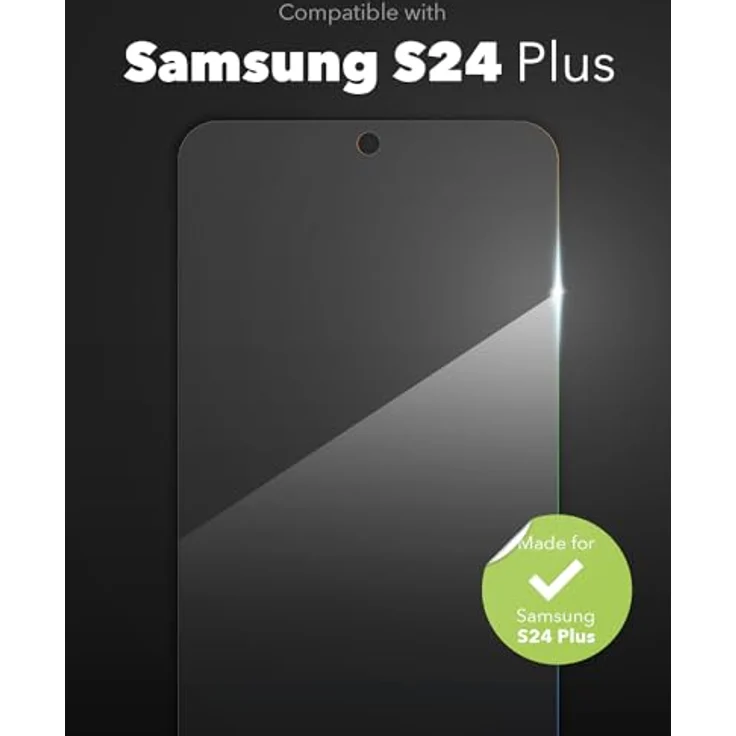 ZAGG InvisibleShield Glass Elite, Displayschutz für Samsung Galaxy S24 Plus [6.2-Inch], Transparent, kratzfest, schmutzabweisend, lange haltbar, einfache Installation – Bild 2