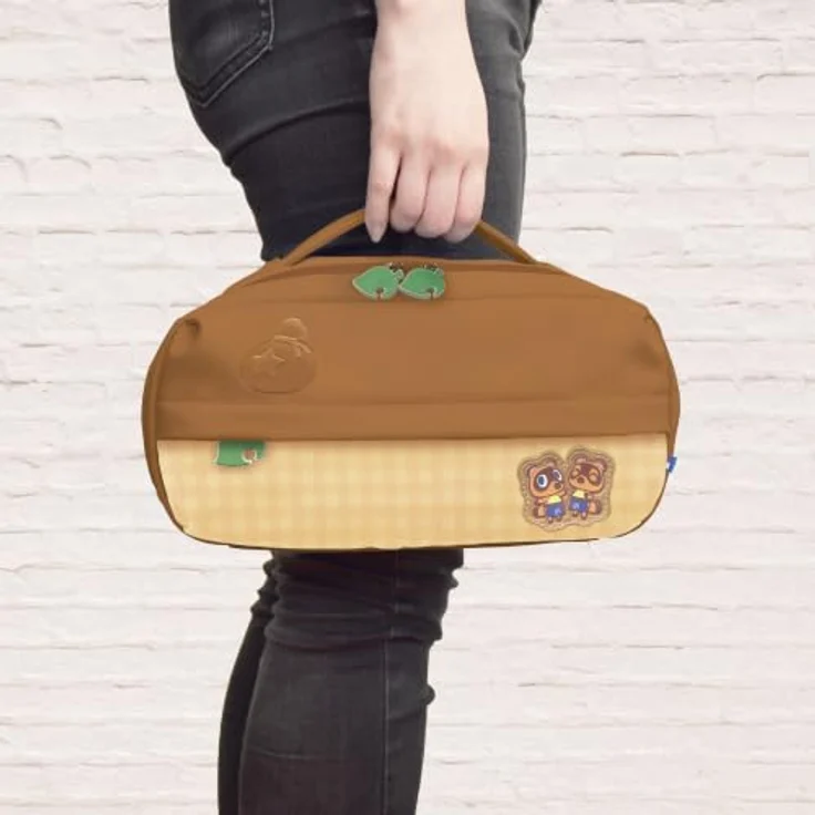 HORI Adventure Pack - Animal Crossing Brown - Schultertasche für Nintendo Switch 2 mit verstellbarem Schultergurt und organisiertem Stauraum – Bild 8
