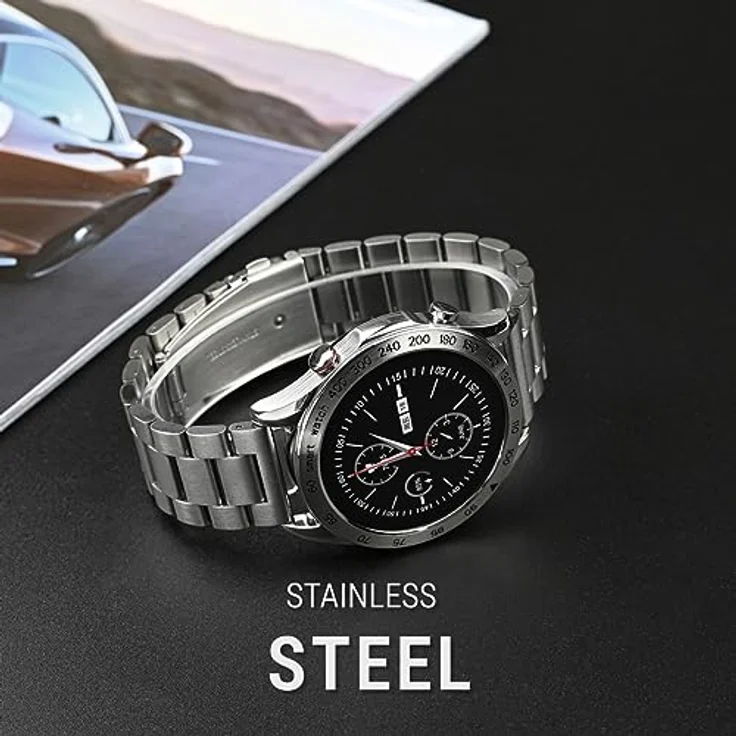 Hifuture Go Pro Smartwatch (Silber) - Langlebig, ergonomisches Design, robust – Bild 2