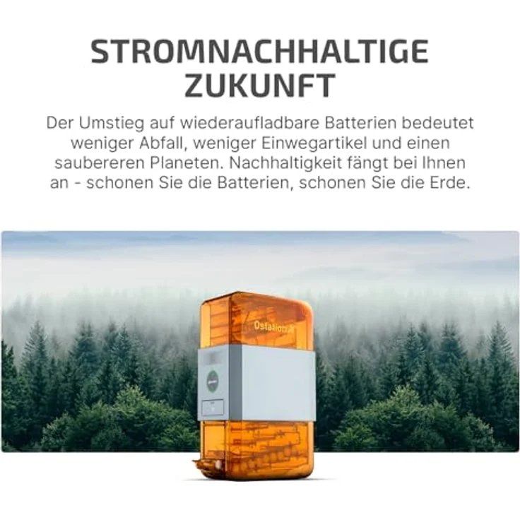OLIGHT Ostation X Akku Ladegerät für AA-NiMH-Batterien, Schnell Type-C Wiederaufladbar mit Multischutz LED Anzeige – Bild 5