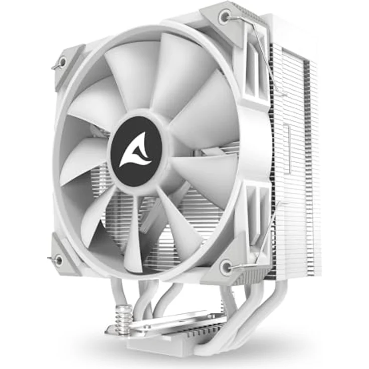 Sharkoon A40 RGB White Air Cooler, CPU Kühler mit 12 cm Lüfter und RGB-Beleuchtung, Weiss – Bild 4