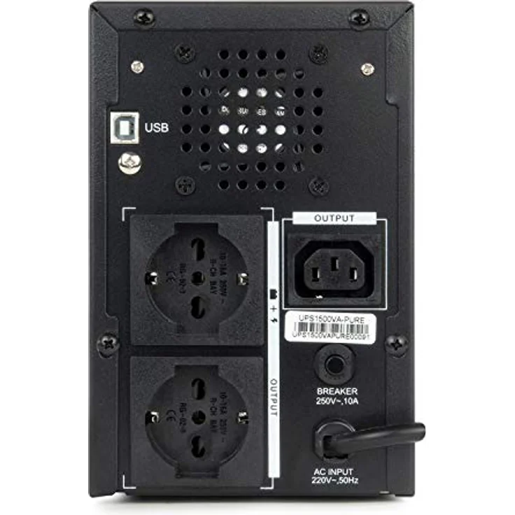 Vultech ups 1500VA Pure Line Interactive mit Sinuswelle, Reine und LCD – Bild 3