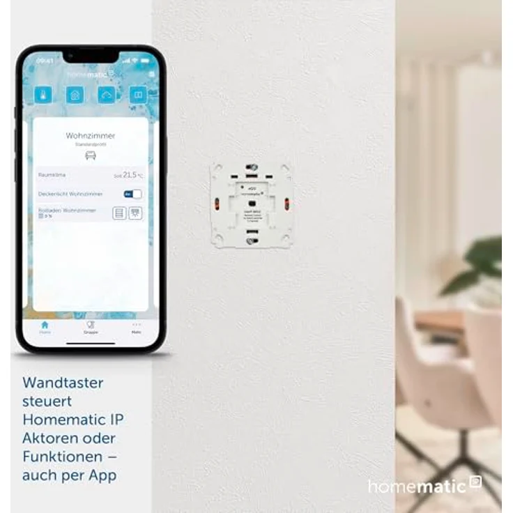 Homematic IP Wandtaster für Markenschalter – 2-fach (HmIP-BRC2) – Bild 2
