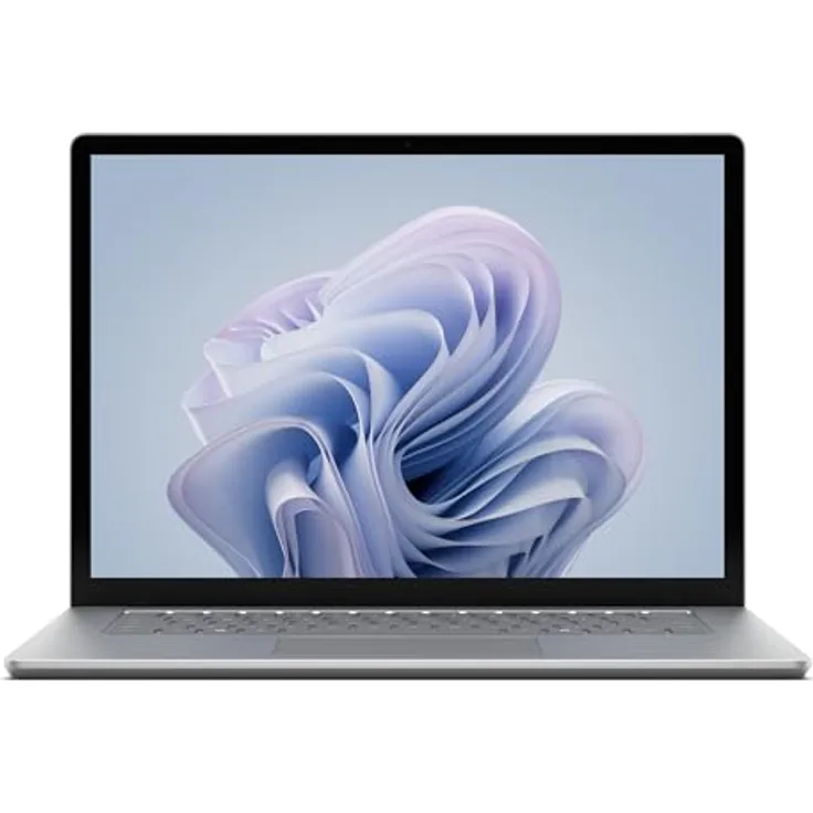 Microsoft Surface Laptop 6 for Business, 15" Notebook mit Intel Core Ultra 5 135H, 8 GB RAM, 256 GB SSD, Silber