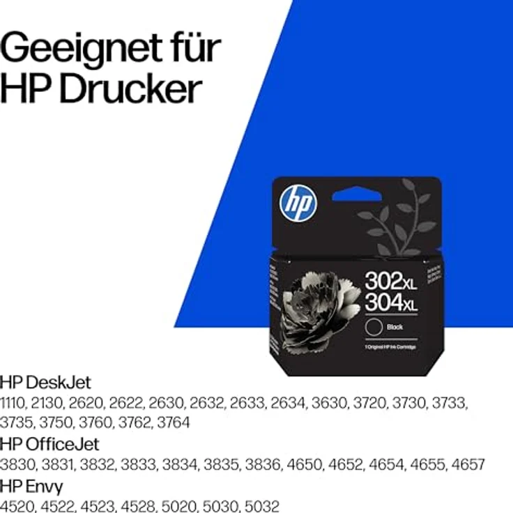 HP 302/304XL (B7RT9AE), schwarze Druckerpatrone mit ca. 300 Seiten Druckleistung, kompatibel mit Instant-Ink-fähigen Druckern – Bild 4