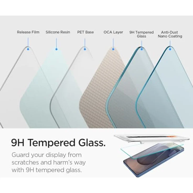 Spigen Galaxy S25 Ultra Glas Displayschutzfolie, 2 Stück, kratz- und bruchsicher mit blasenfreier Installation – Bild 4