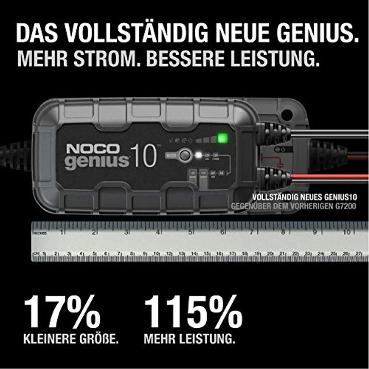 NOCO GENIUS10EU 10A Kfz-Ladegerät 6V/12V, intelligentes Ladegerät für Blei- und Lithium-Batterien – Bild 2