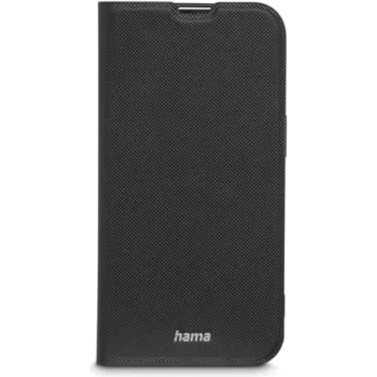 Hama iPhone 14 Handyhülle "Daily Protect" (Handytasche zum Aufstellen, Etui mit Kartenfach, extra Schutz von Display und Kamera, mit Magnet, Klapphülle, weich, Anti Fingerabdruck) schwarz