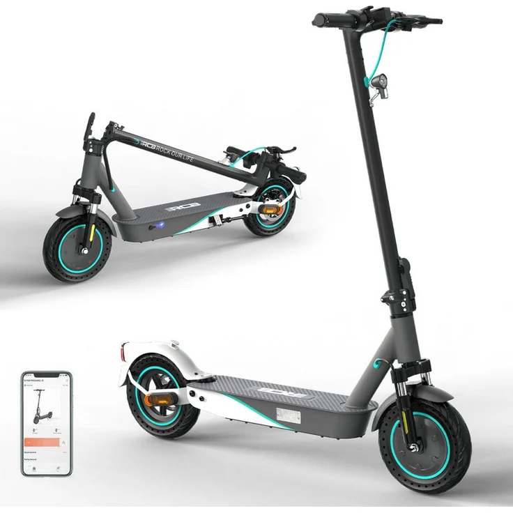 CITYSPORTS E-Scooter RCB-EV10K Pro 10 Zoll Elektroscooter StoГџdГ¤mpfer vorne und hinten, 20km/h, schwarz, mit StraГџenzulassung und Appanbindung - Preisvergleich